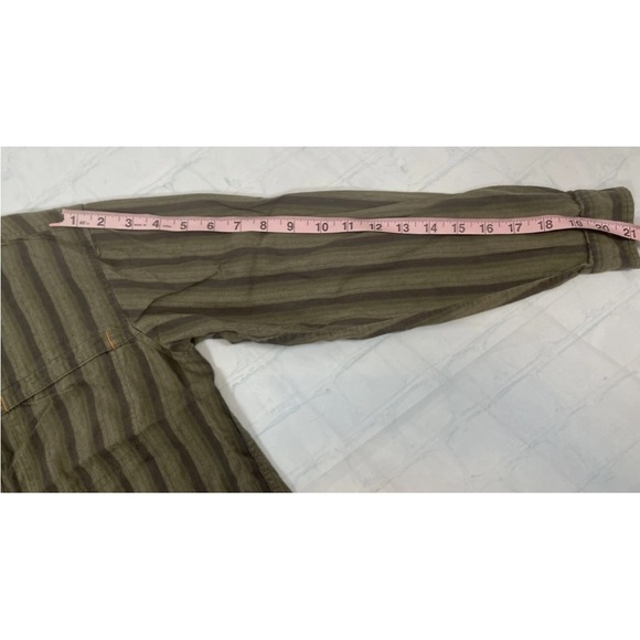 Columbia Youth Boys Longe Sleeve‎ Striped Camp Shirt Green size M Outdoors PFG - Picture 13 of 16